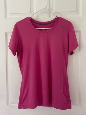 Under Armour Hot Pink Short Sleeve Tech Tee